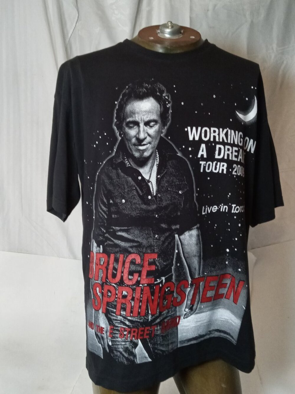 Vintage Bruce Springsteen Shirt Sz XL Working On A Dream World Tour Toronto 2009